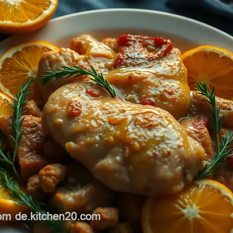 Zarte Ente mit erfrischender Orangenso&szlig;e