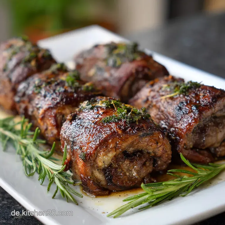 Zarte Rinderrouladen im Backofen