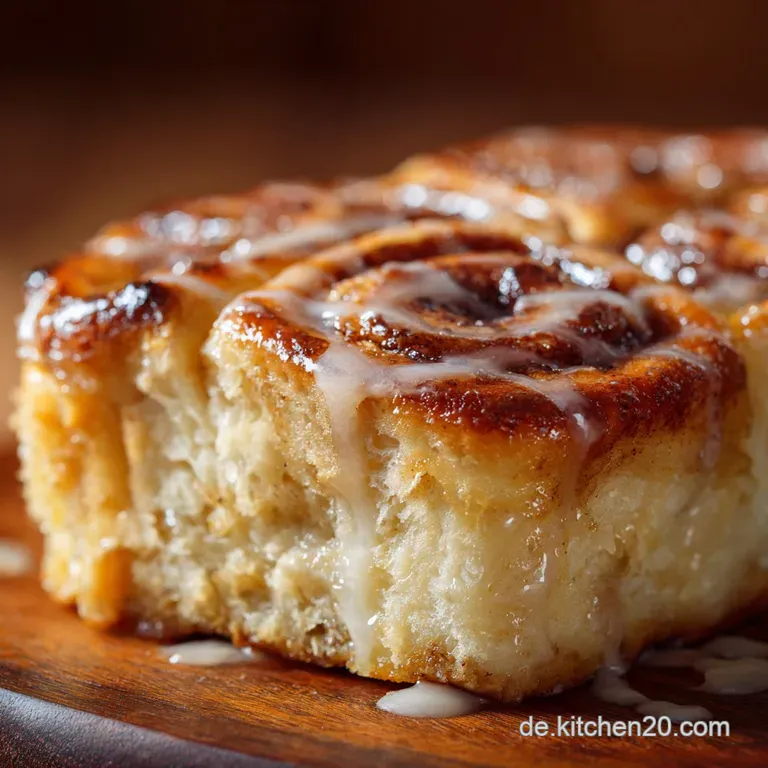 Der ultimative Zimtschneckenkuchen mit Vanilleglasur So fluffig