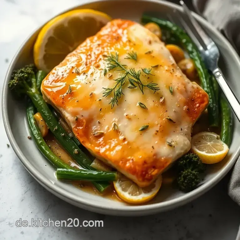 Zitronen-Kr&auml;uter Lachsfilet Mit Gebratenem Spargel presentation
