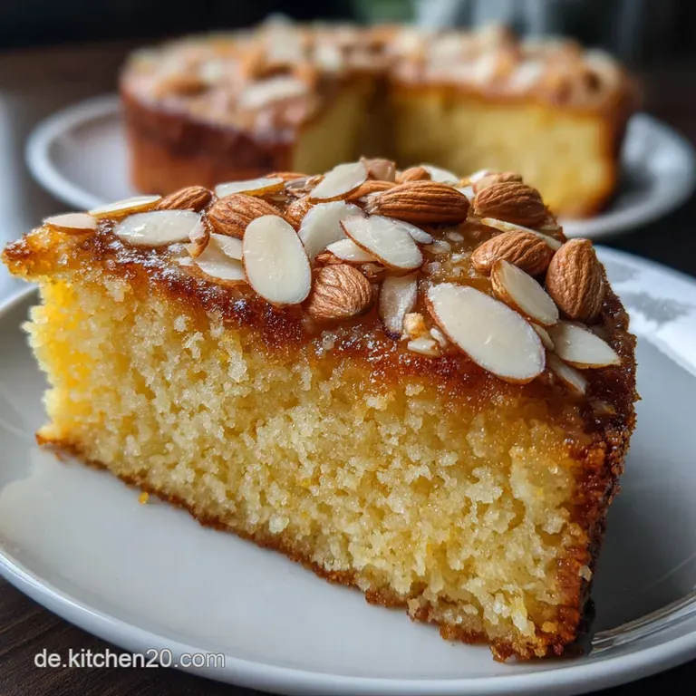 Low Carb Kuchen Geb&auml;ck: Saftiger Zitronen-Mandelkuchen