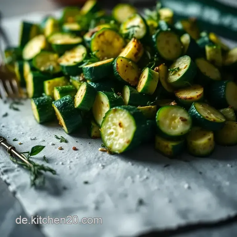 Zucchini Als Gem&uuml;sebeilage: Knusprig Und Aromatisch presentation