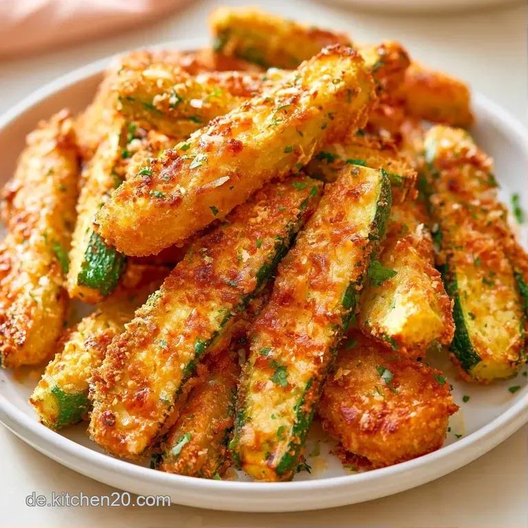 Elegant angerichtete Zucchinischeiben auf wei&szlig;em Porzellan, garniert mit frischen Kr&auml;utern und gl&auml;nzendem Oliven&ouml;l.