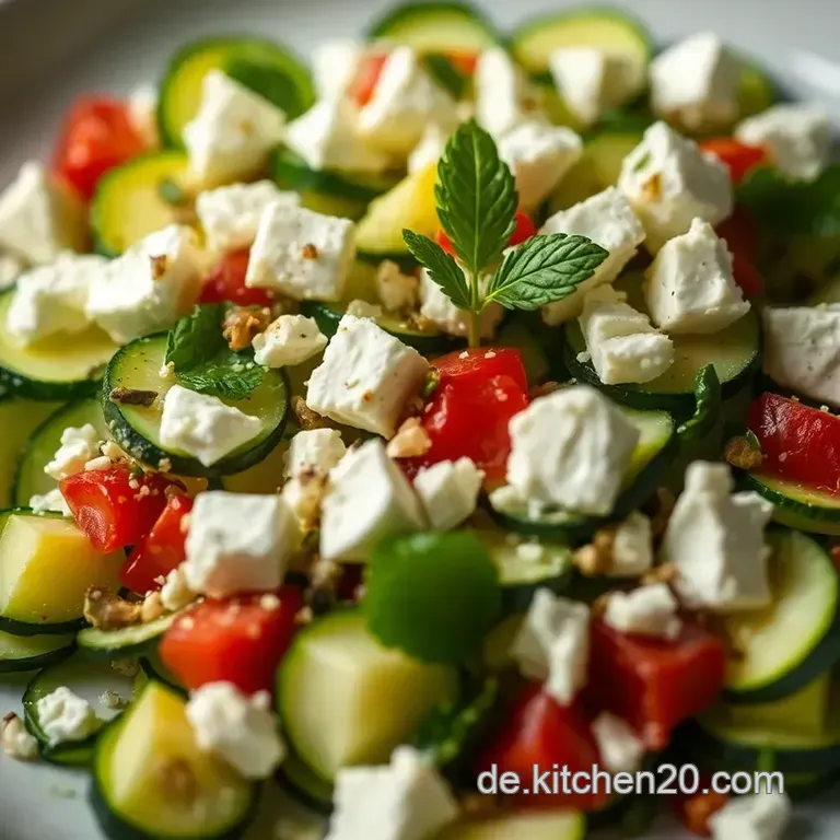 Zucchini Mini-Salat Mit Feta Und Frischer Minze: Ein Sommertraum! presentation