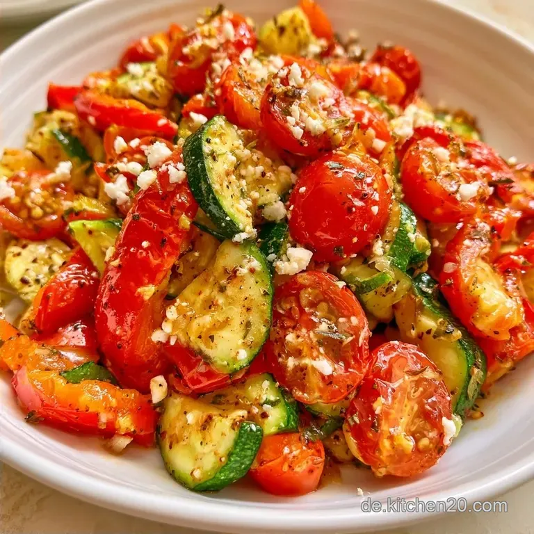 Zucchini Pfanne mit Feta