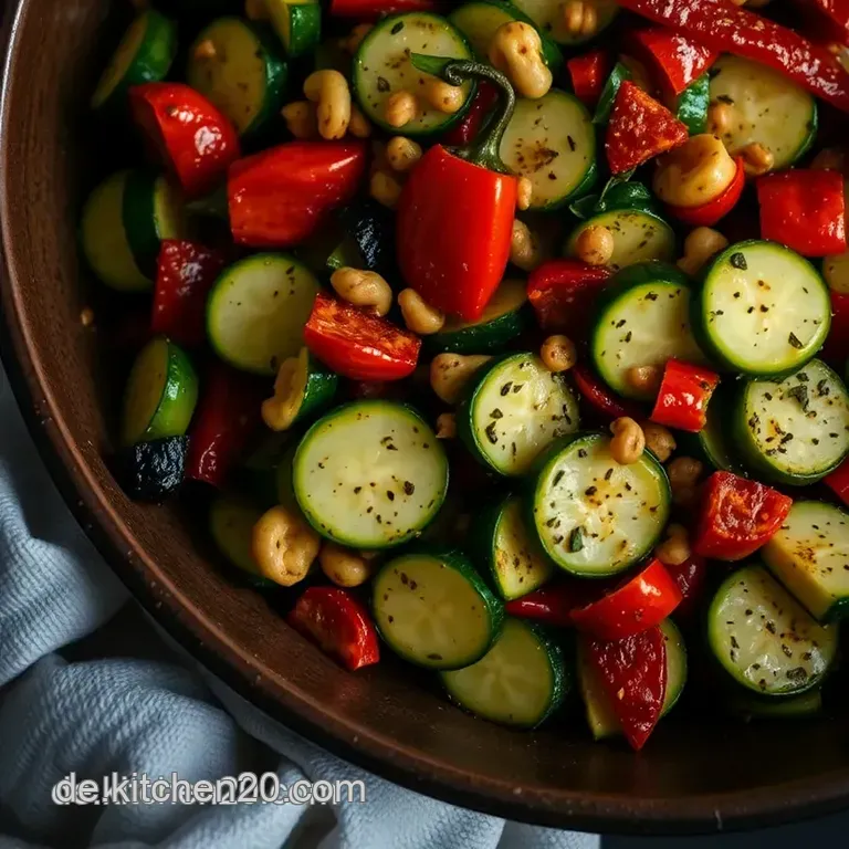 Zucchinigem&uuml;se Mit Mediterranen Aromen presentation