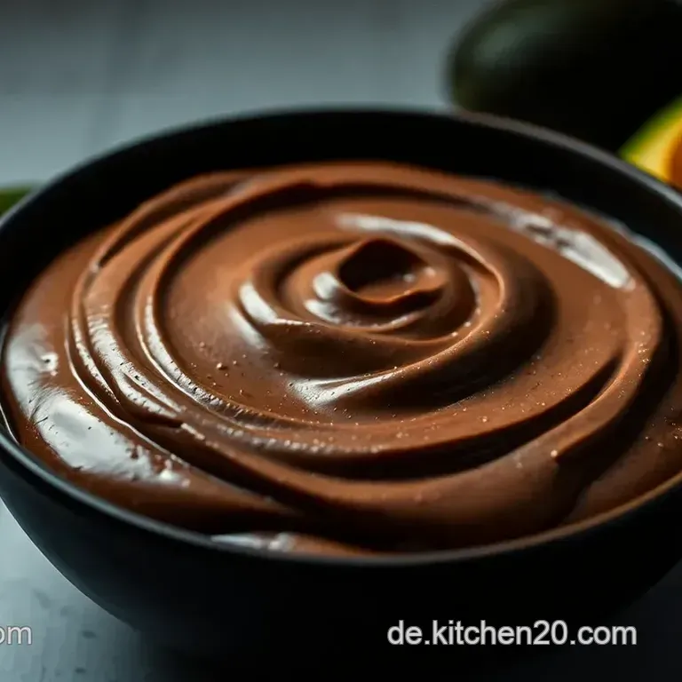 Zuckerfreie Schokoladen-Mousse mit Avocado