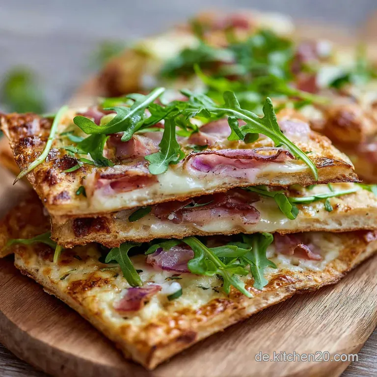 Flammkuchen Toasties: Z&uuml;nftiger Feierabend-Genuss in 25 Minuten